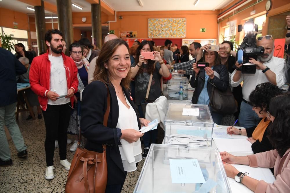 Así votan los candidatos en A Coruña