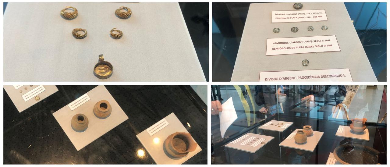 Pendientes, colgantes y monedas son algunos de los hallazgos que descubrieron en el poblado ibero de Sant Josep, en la Vall d&#039;Uixó.