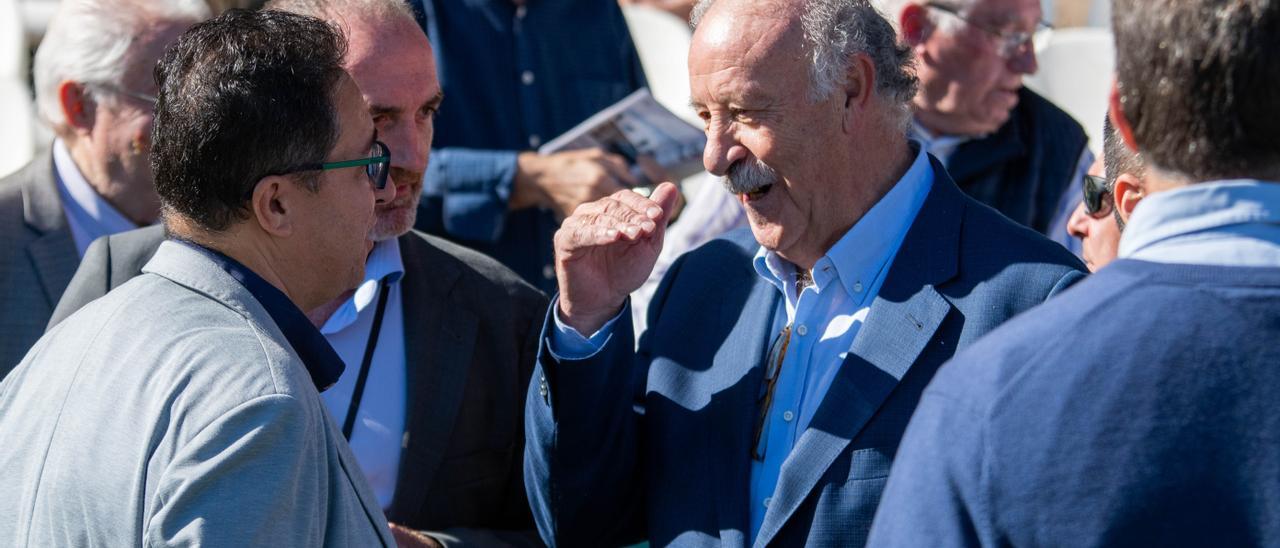 Vicente del Bosque, antes del Castellón-Intercity, el pasado domingo.