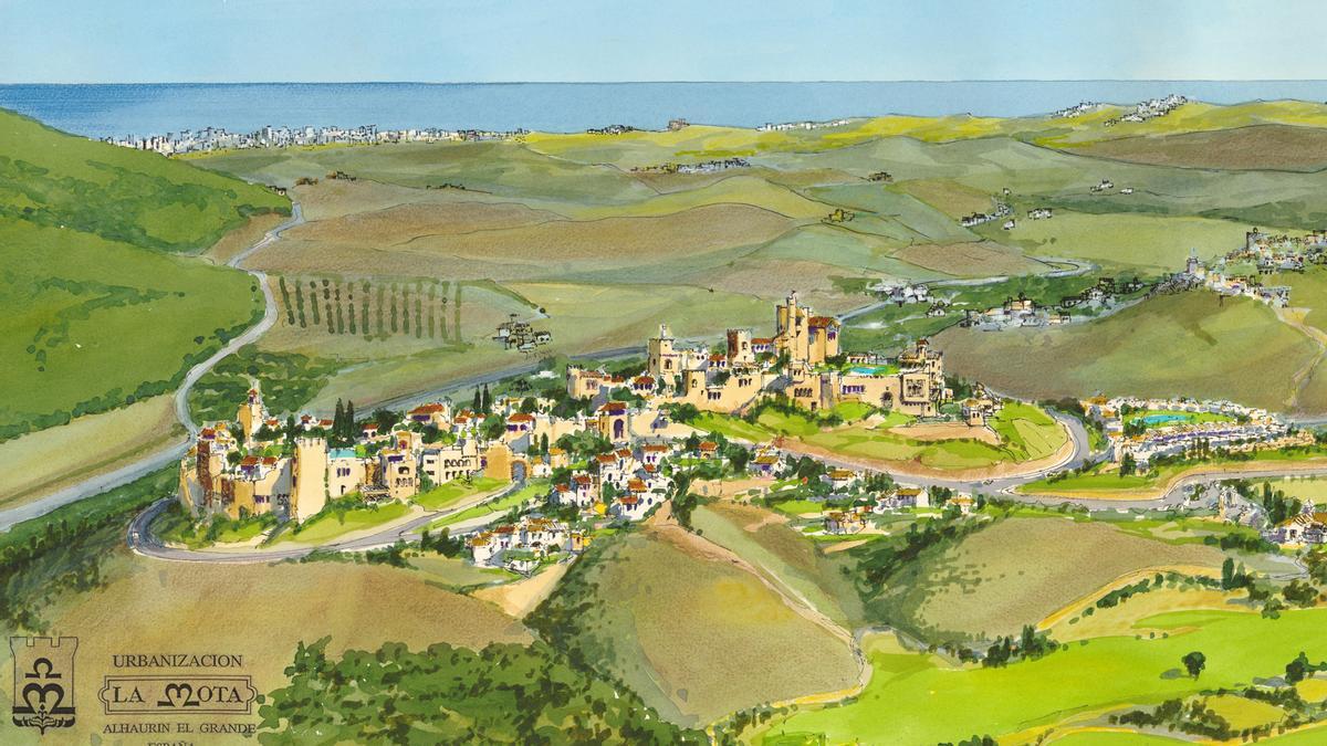 Así sería la urbanización del Castillo de la Mota, en Alhaurín El Grande, si hubiera finalizado