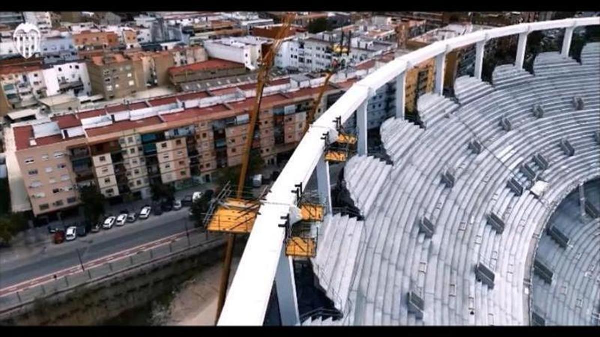 VIDEO VCF | El Nou Mestalla entra en la fase de la gran cubierta