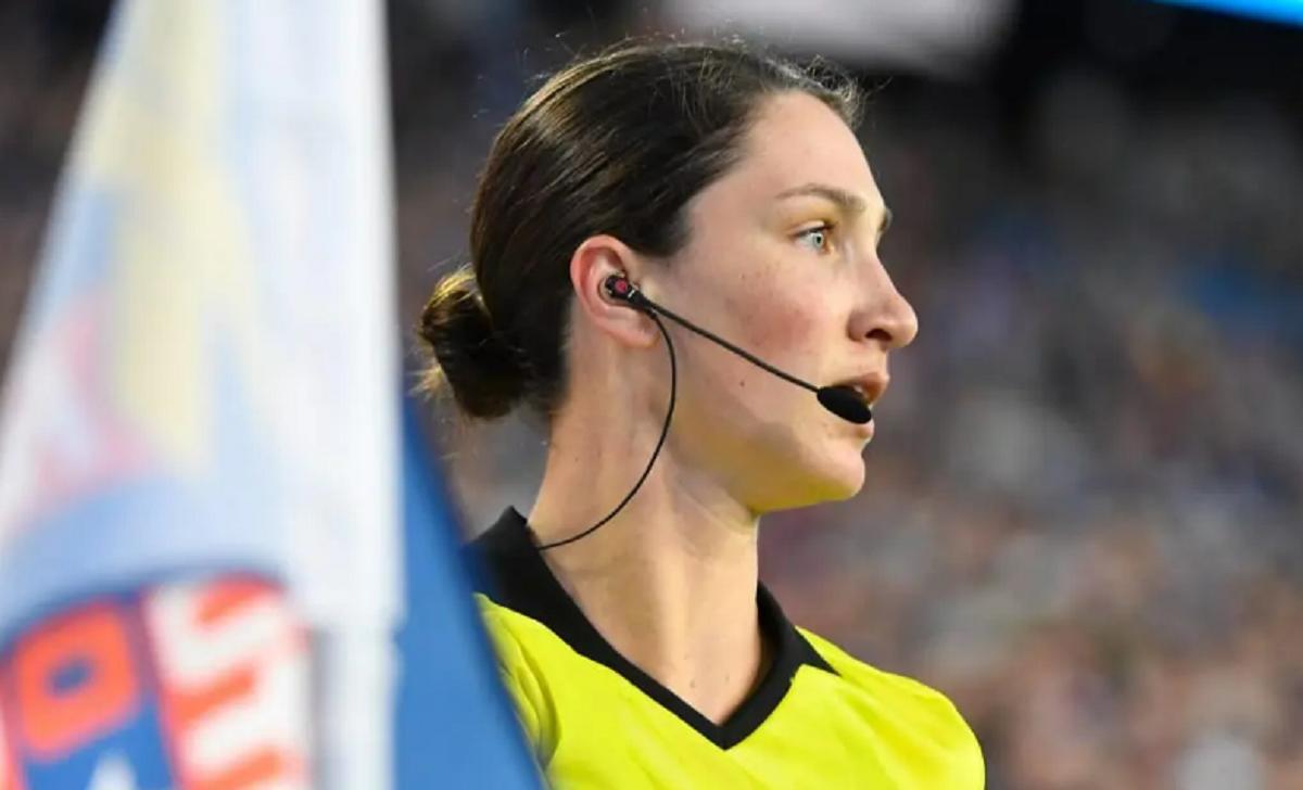 Kathryn Nesbitt, en un partido de la MLS.