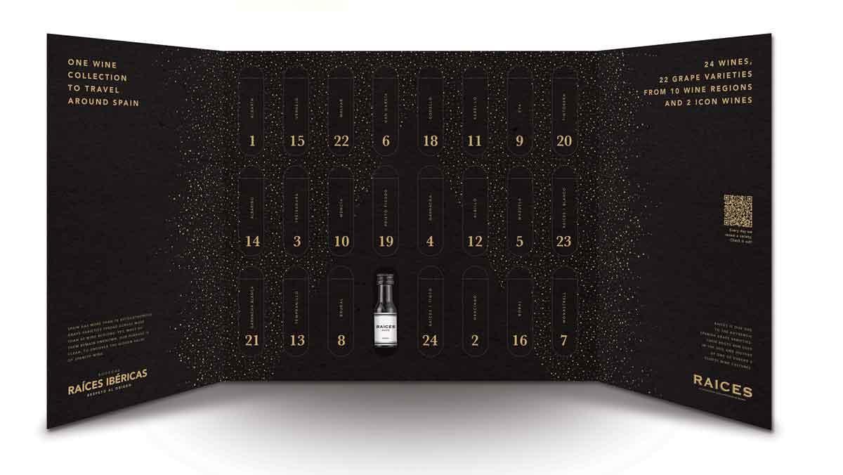 El Calendario de Adviento de Vino de Raíces Ibéricas.
