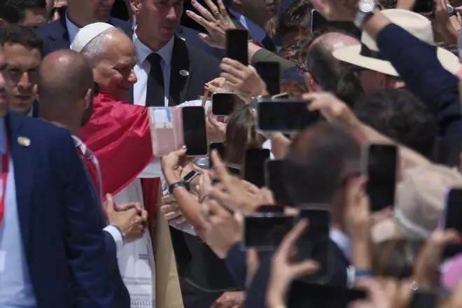 El papa, en Las Palmas de Gran Canaria y la catedral de Santa Ana