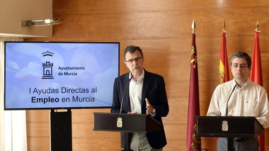 José Ballesta y Jesús Pacheco, durante la presentación del proyecto