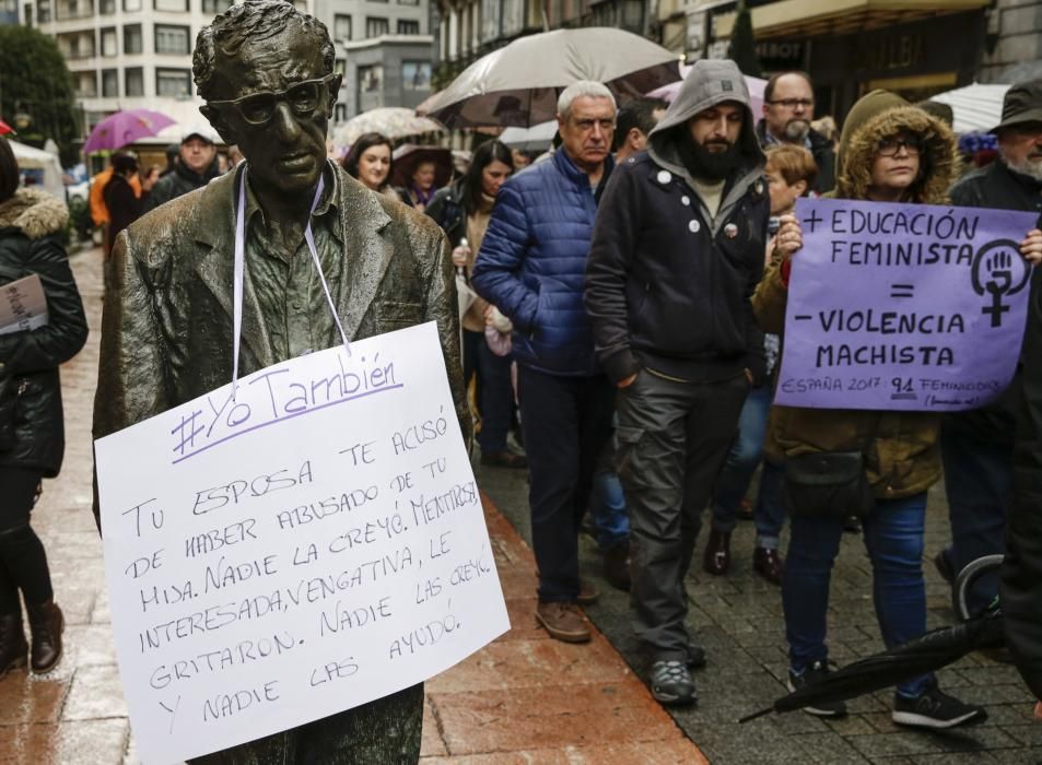 Actos de protesta en Oviedo contra la violencia machista