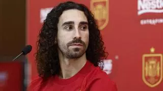 Cucurella: "Lamine quería estar, pero lo importante es que se recupere bien"