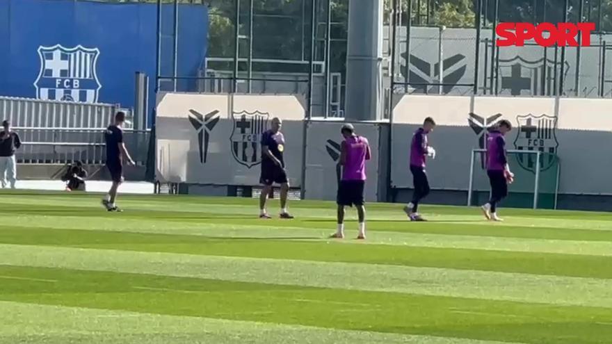 Lamine Yamal salta al césped del Tito Vilanova y reaparecerá mañana en Montjuic