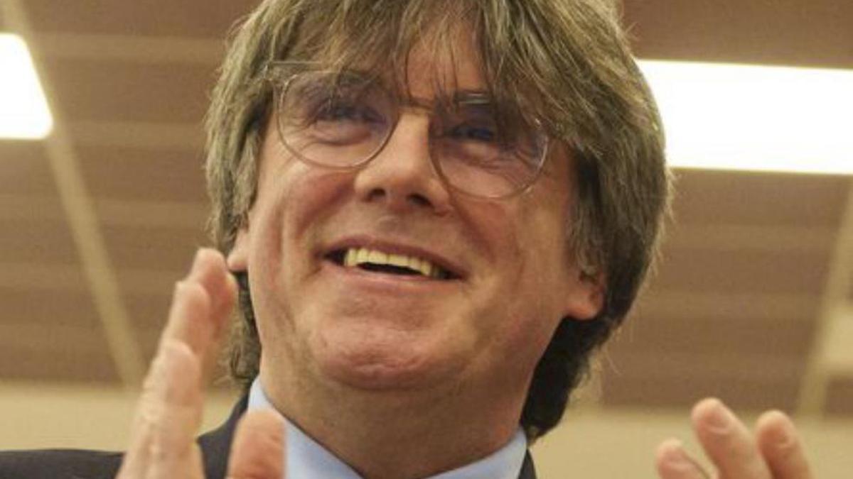 Puigdemont, ahir.  | DAVID BORRAT / EFE