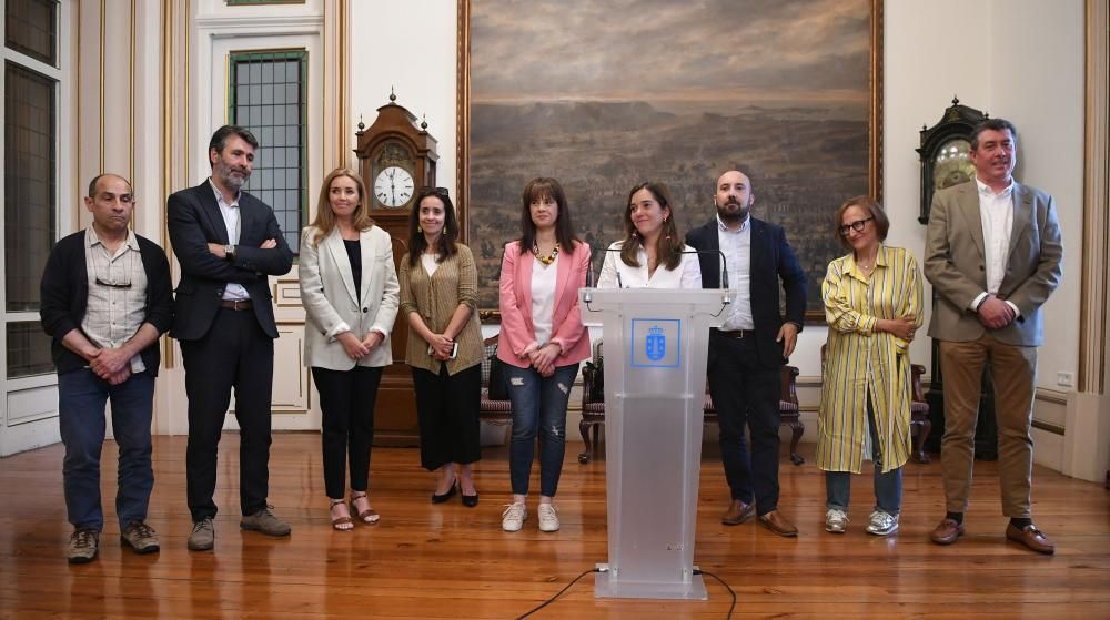 La alcaldesa Inés Rey da a conocer el reparto de áreas de Gobierno.