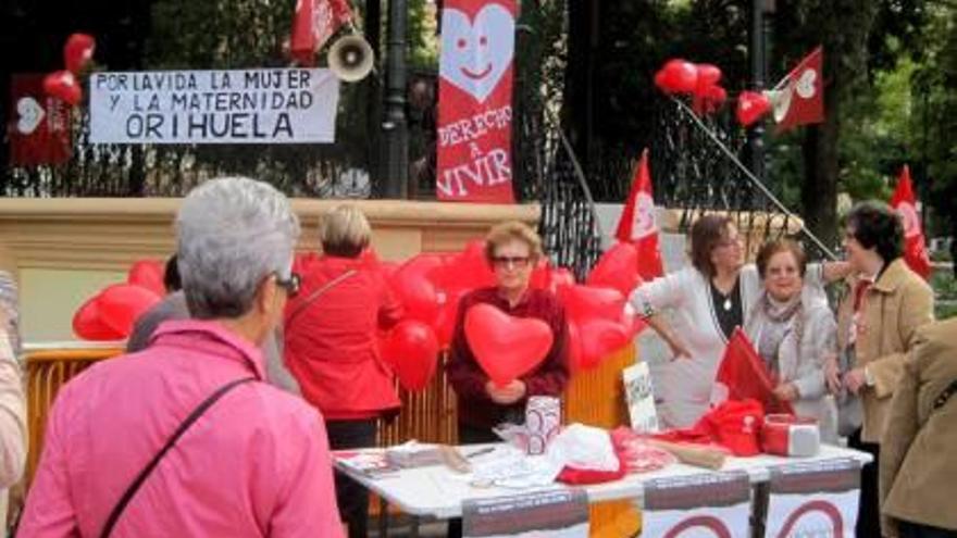 Provida se manifiesta en  La Glorieta para mostrar su rechazo al aborto