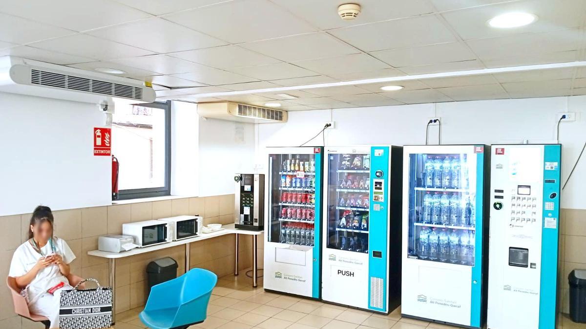 Máquinas de vending en el Hospital Sant Antoni Abat de Vilanova i la Geltrú