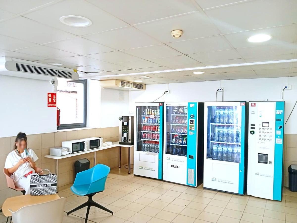 Máquinas de vending en el Hospital Sant Antoni Abat de Vilanova i la Geltrú