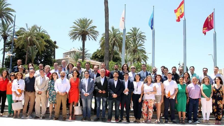 Los asistentes a la Convención Regional de Política Municipal de Ciudadanos, celebrada en San Javier.