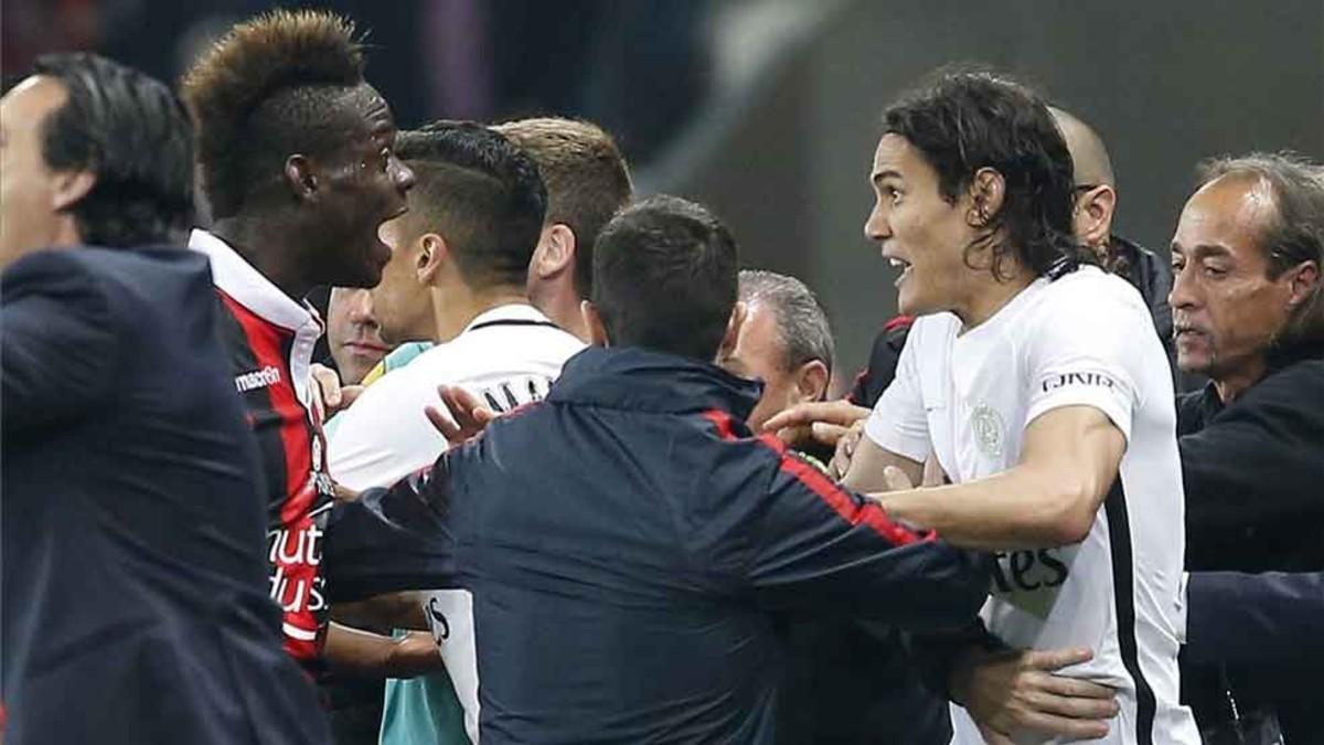 Balotelli y Cavani tuvieron sus más y sus menos