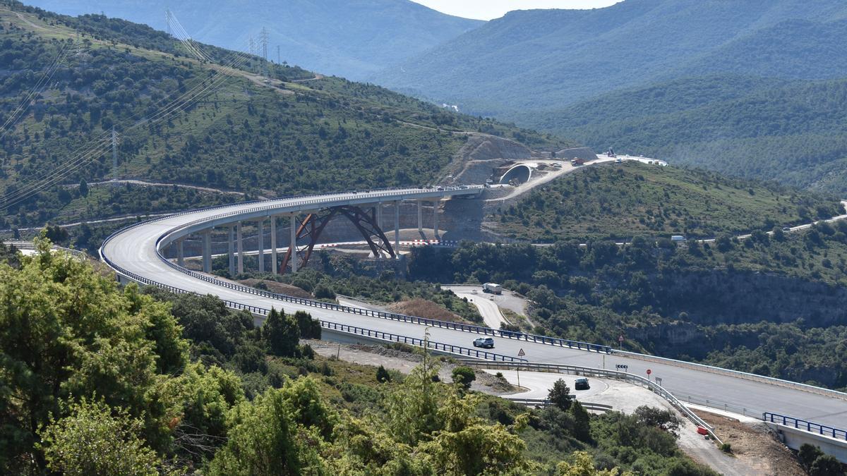 Última semana de obras en la nueva N-232 de Morella