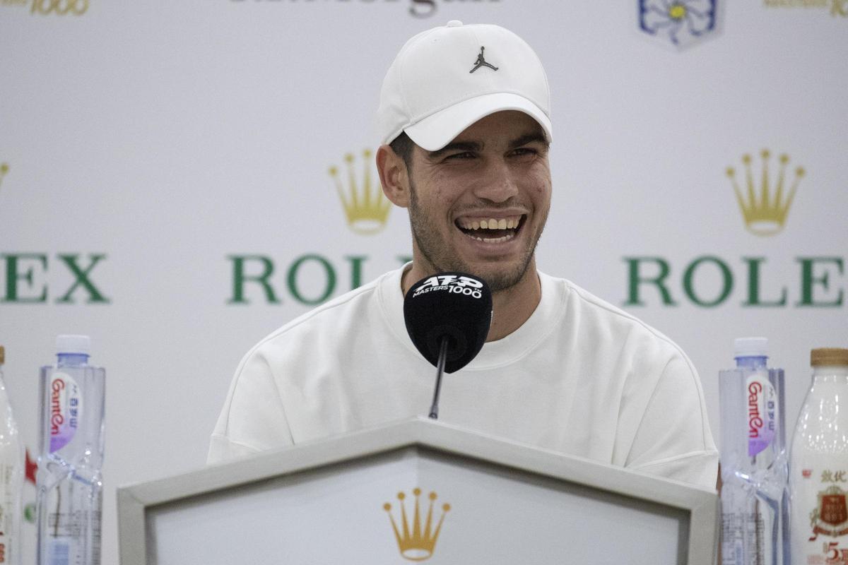 Tennis Shanghai Masters - Carlos Alcaraz press conference