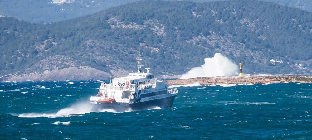 Temporal de viento en Ibiza y Formentera