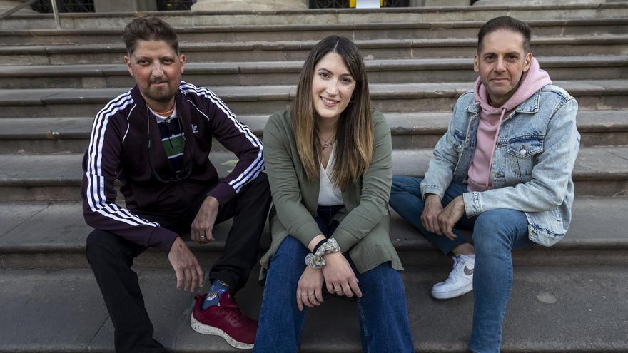 Alfonso, Paula y Eduardo, pacientes de cáncer.