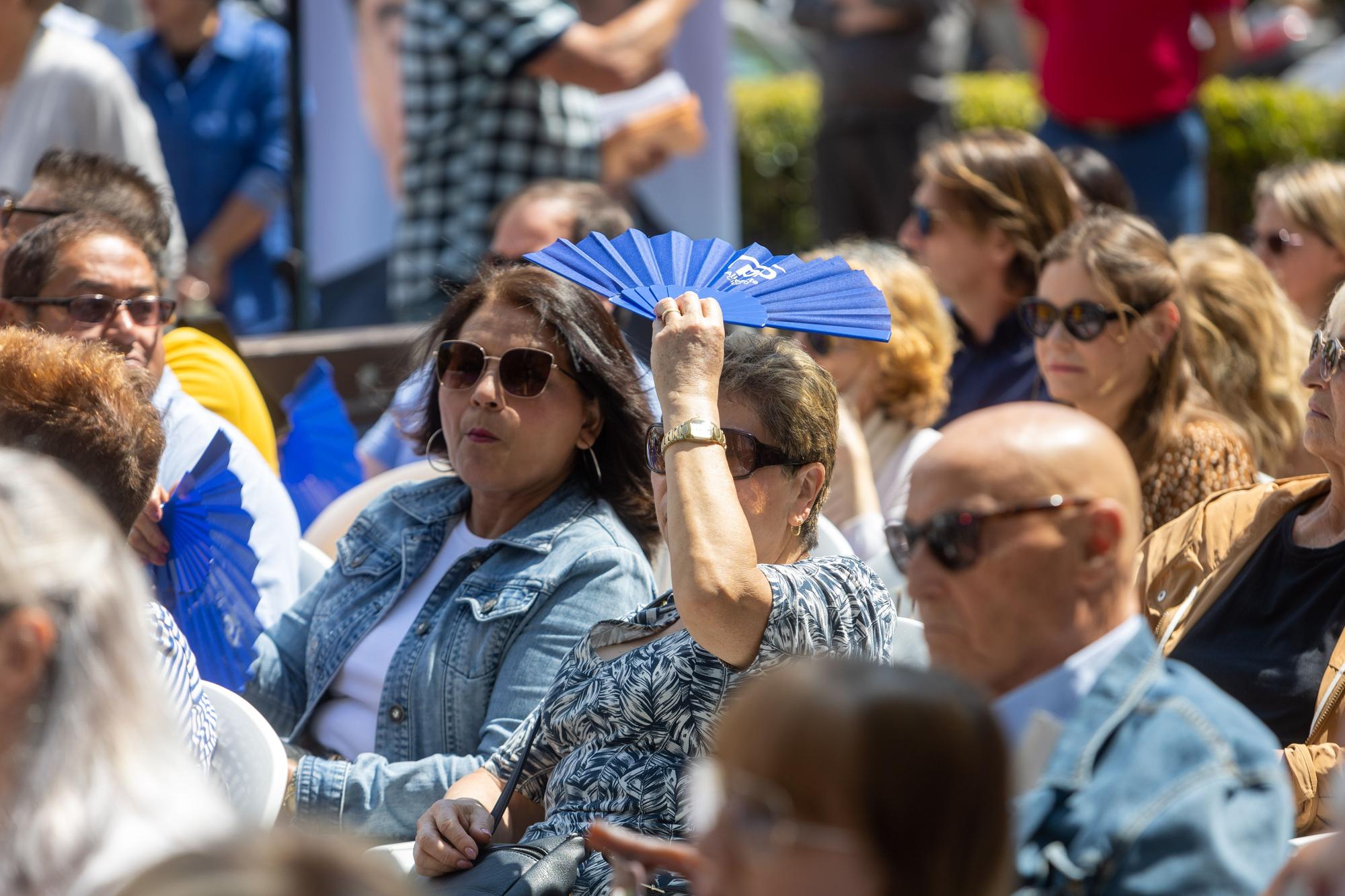 Mitin de Barcala del PP en plaza Manila de Alicante