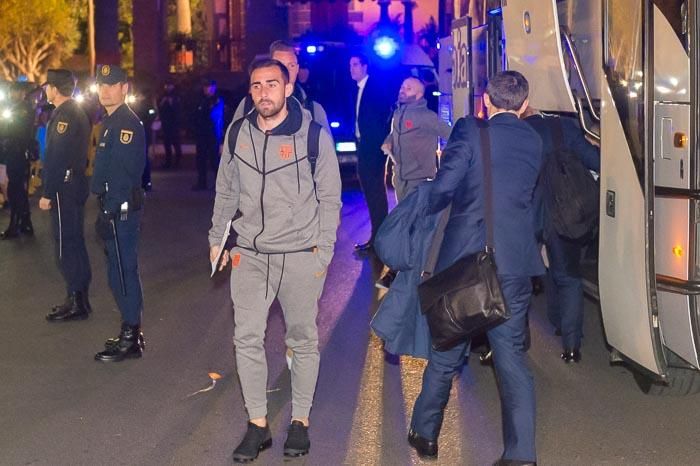 28-02-2018 LAS PALMAS DE GRAN CANARIA. Llegada del FC Barcelona al Hotel Santa Catalina. Fotógrafo: ANDRES CRUZ