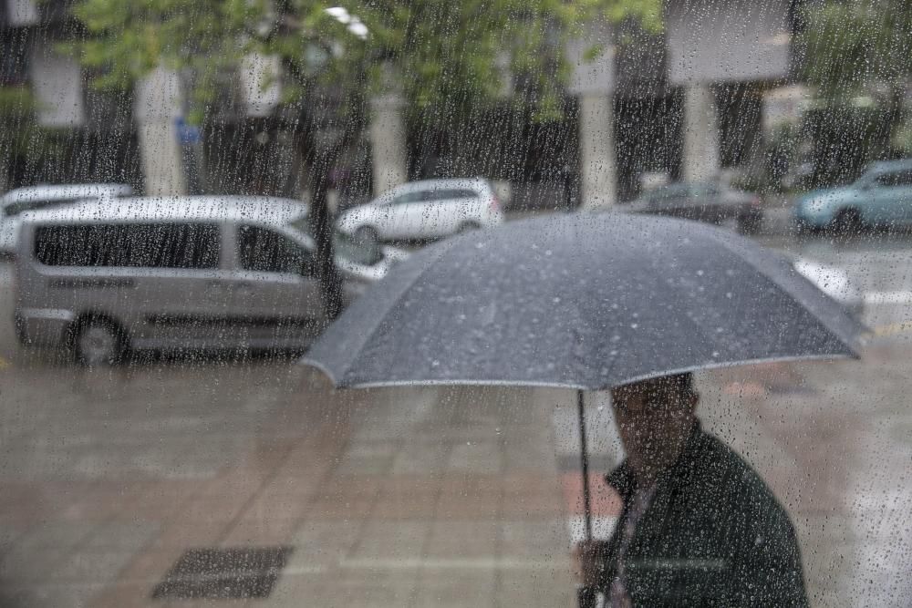 Lluvia en Oviedo