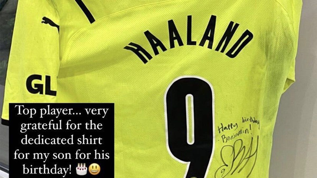 Haaland y el regalo de cumpleaños al hijo de Luis Suárez: ¡Su camiseta  firmada!