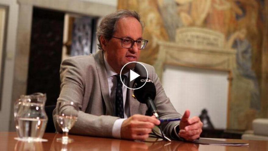 Torra se plantea dimitir y convocar elecciones si no consigue aprobar los presupuestos