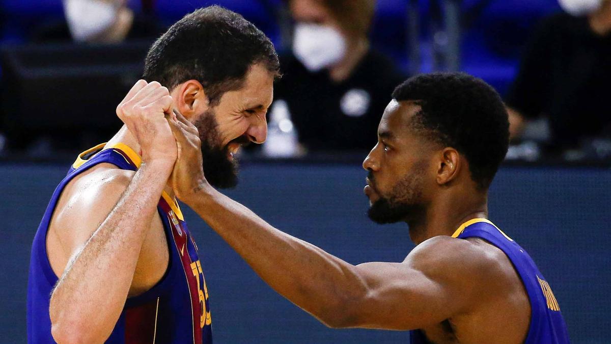 Mirotic y Higgins, los dos líderes del Barça