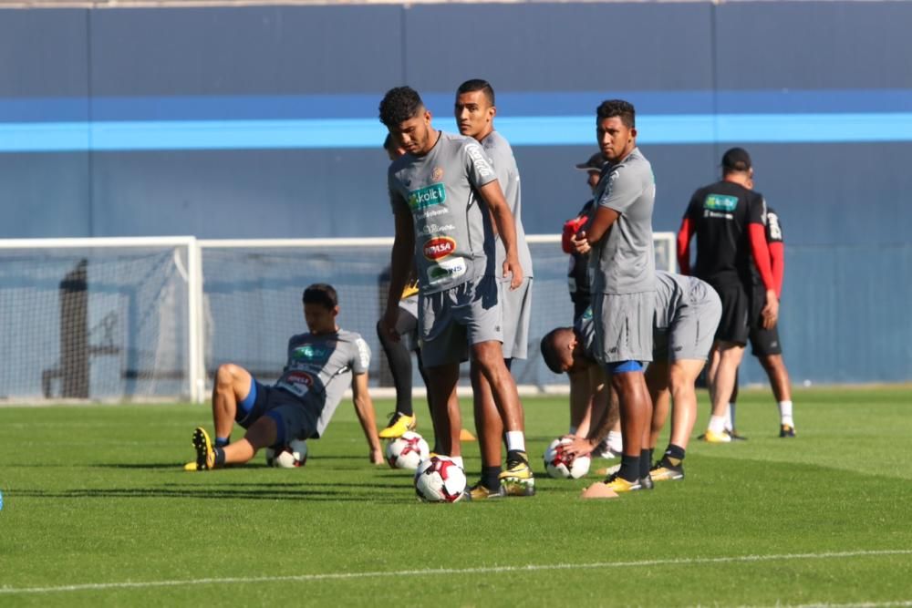 Entrenamiento de la selección de Costa Rica en Málaga