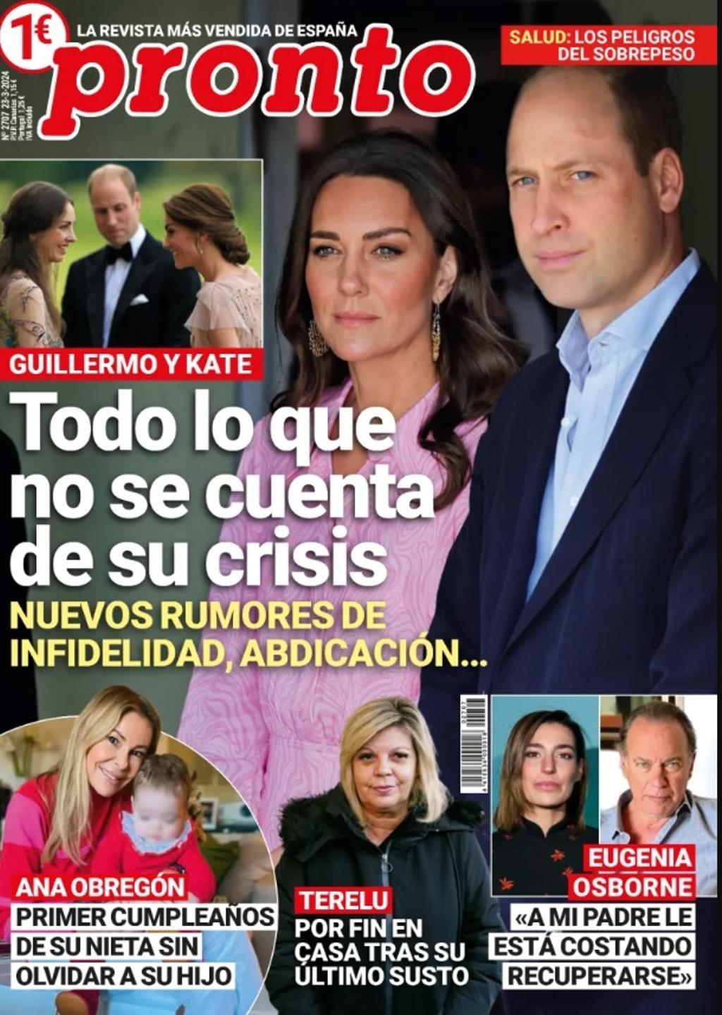 Portada de la revista PRONTO del 18 de marzo de 2024