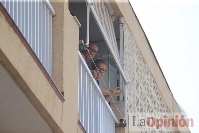 Protesta de policías en La Manga