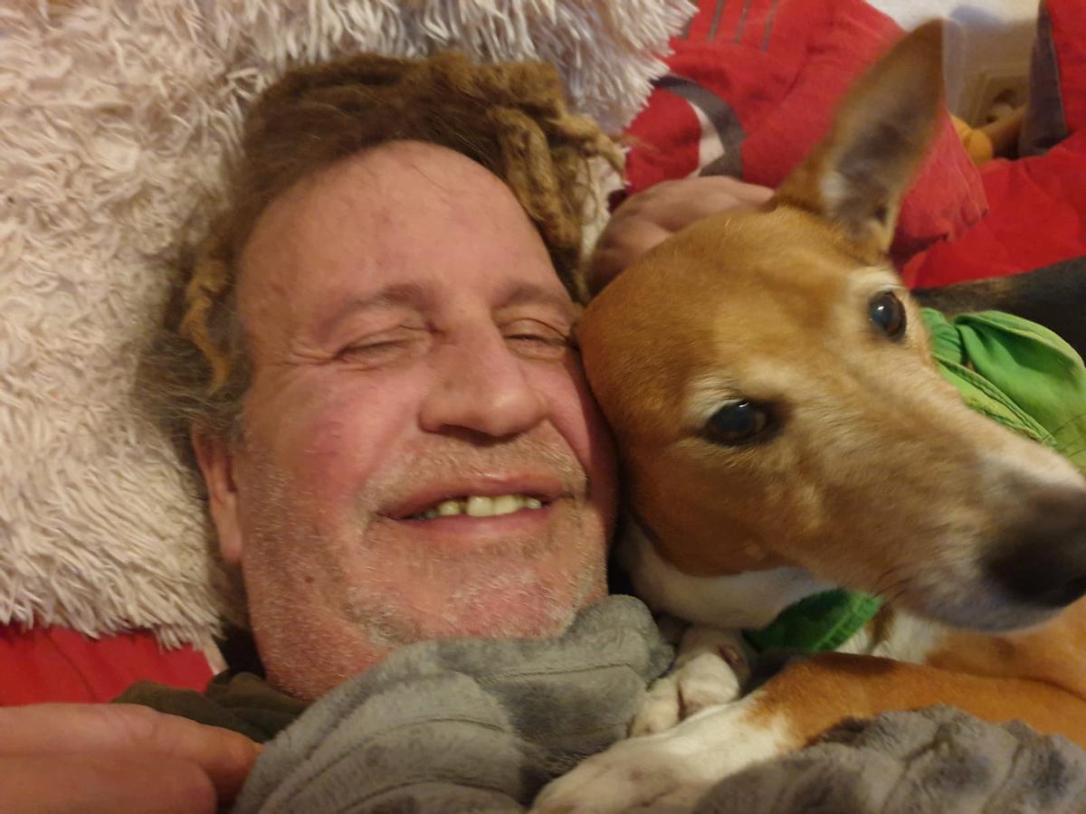 Thommy Schmelz mit Hund.