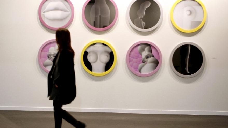 ´Candy-Land´, una obra del artista coreano Hye-Rim Lee que forma parte de la XVII edición de la Feria Internacional de Arte Contemporáneo (ARCO), que desde hoy y hasta el 18 de febrero podrá visitarse en IFEMA, Madrid.