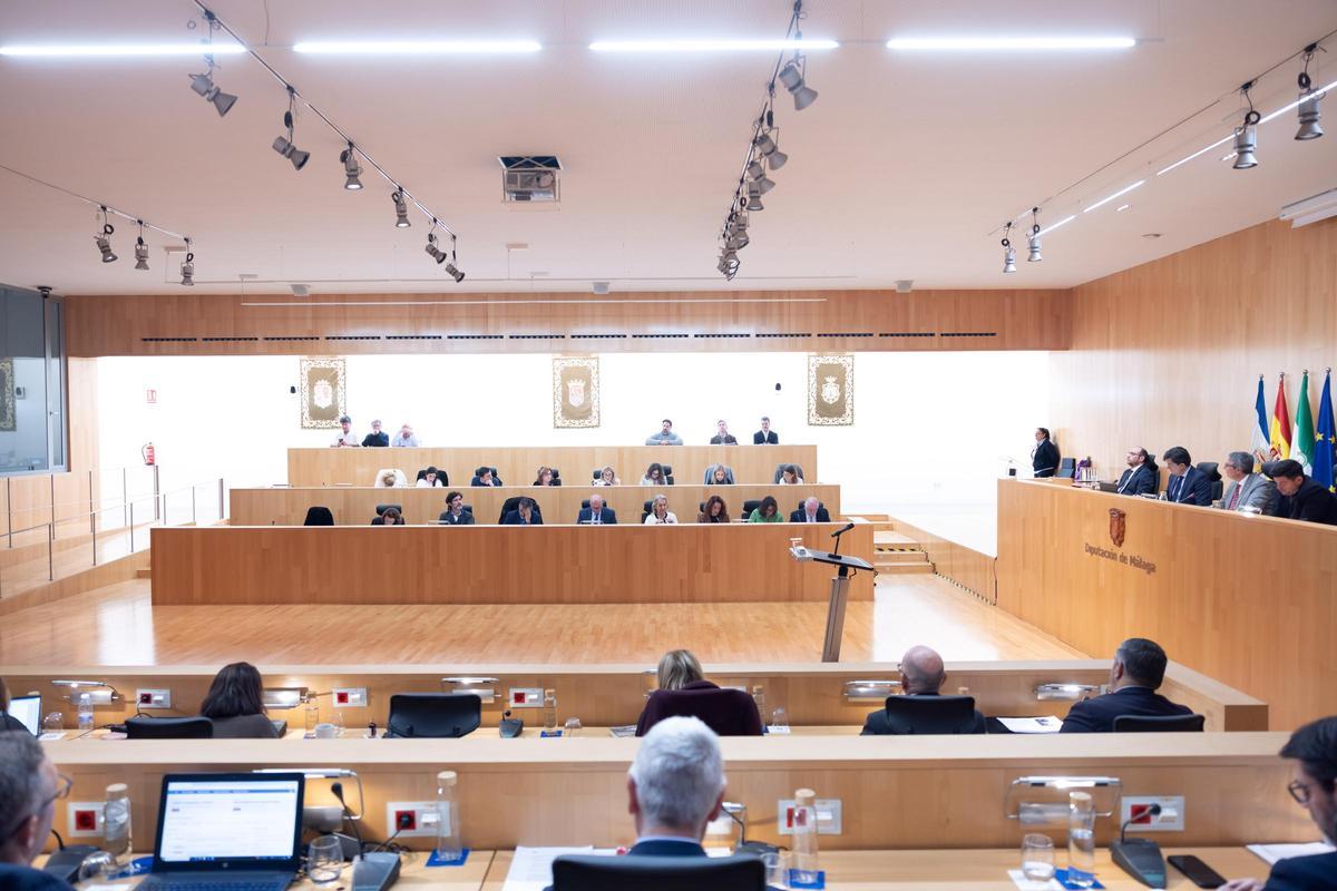Una imagen del Pleno de la Diputación.