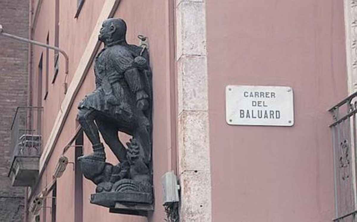 El mascaró de proa del ’Negre de la Riba’.