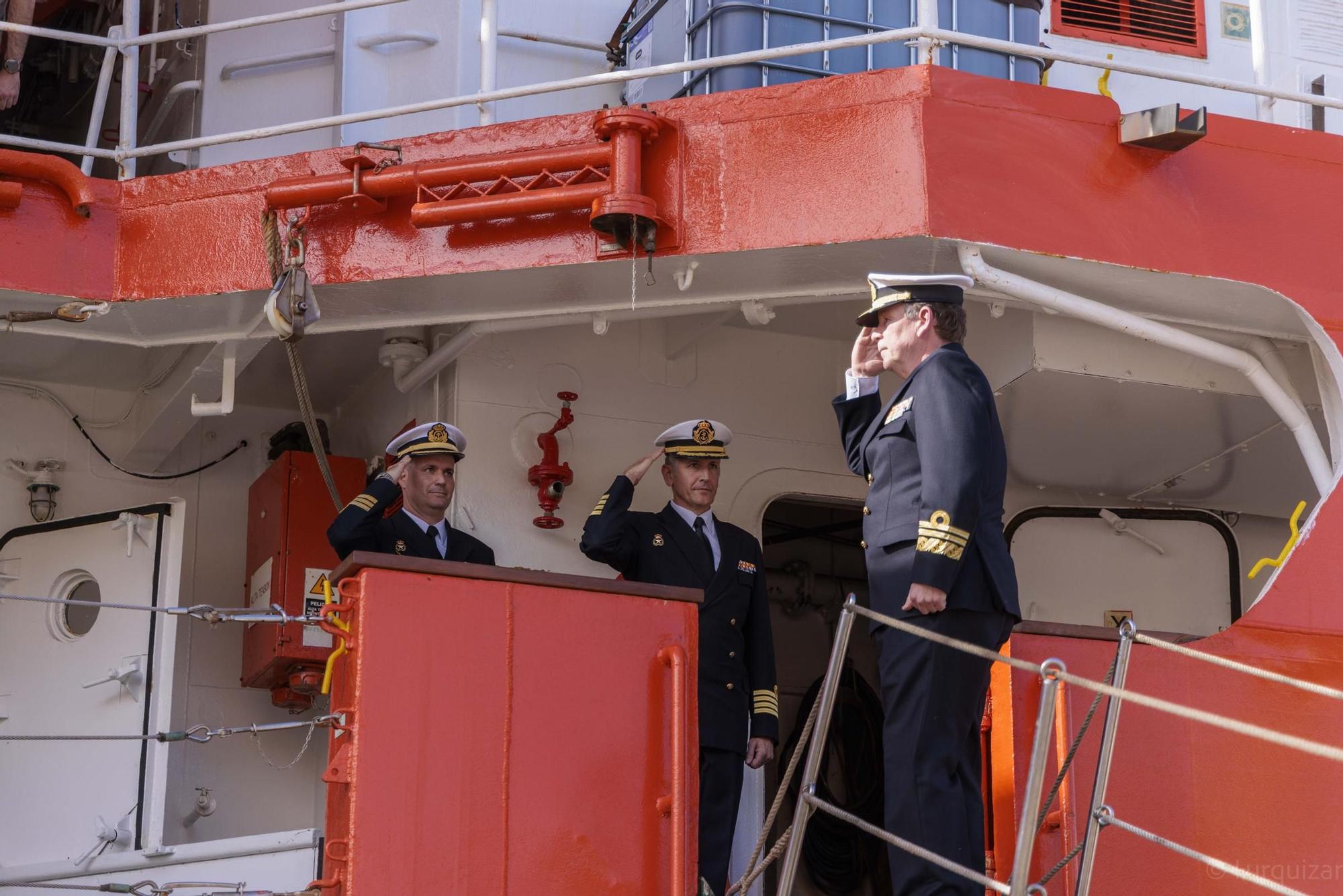 Las imágenes de la despedida del buque Hespérides en Cartagena