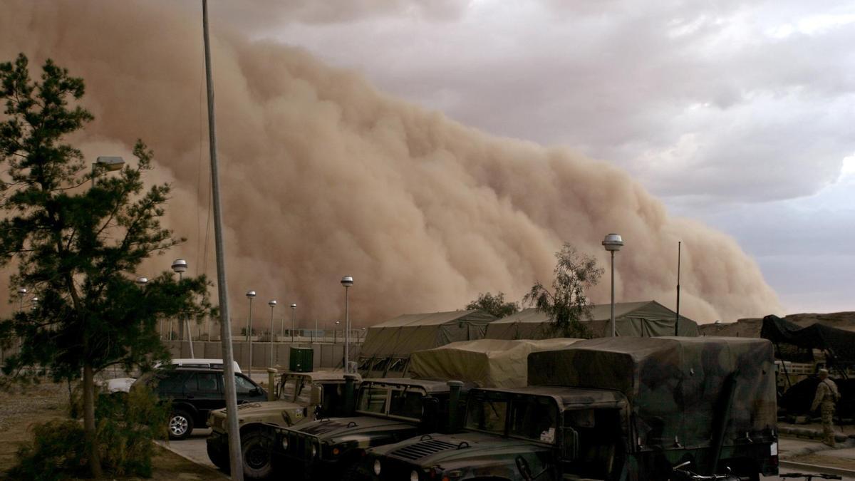 Tormenta de arena en Oriente Medio.