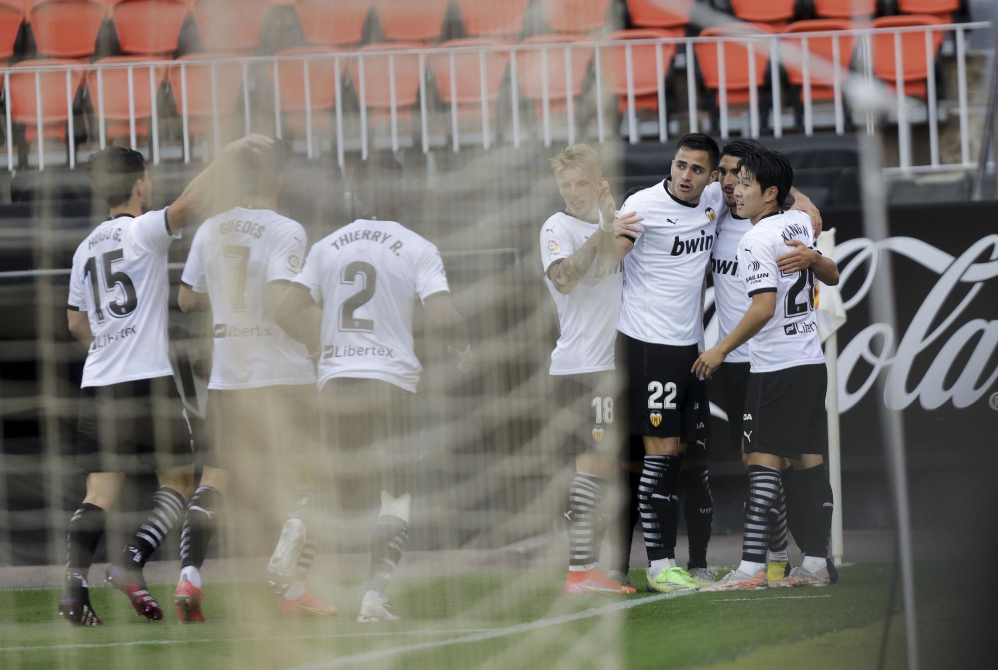 Las imágenes de la victoria del Valencia frente al Valladolid en Mestalla