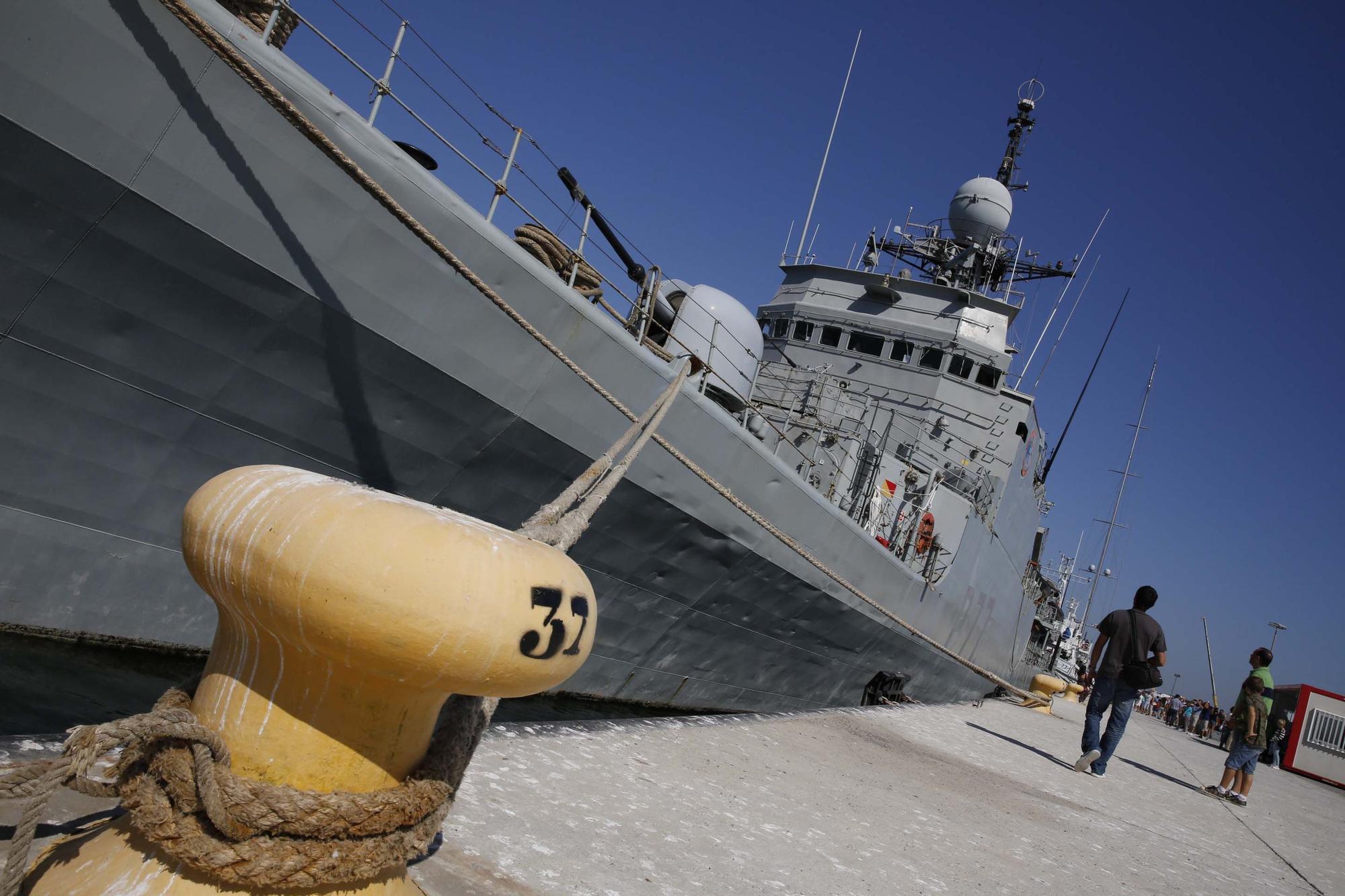 Visitas de la corbeta Infanta Cristina en el años 2010 y 2014 al Puerto de Alicante