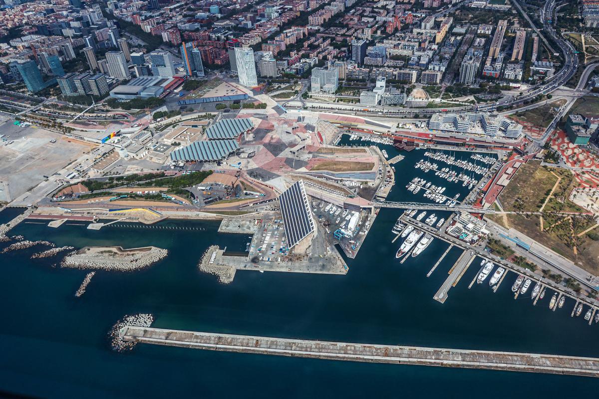 Las obras en Barcelona desde el aire