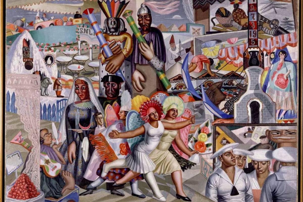 La Verbena, pintada por Maruja Mallo en 1927