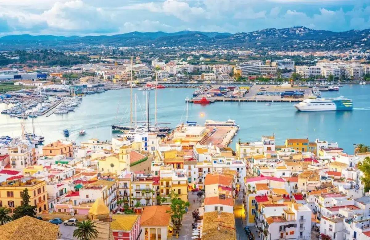 The views from the Cathedral of Santa Maria in Dalt Vila.