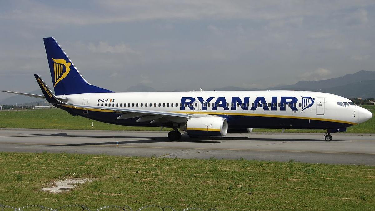 Un avión de Ryanair.