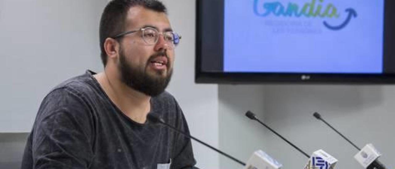 Nahuel González, ayer, durante la rueda de prensa.