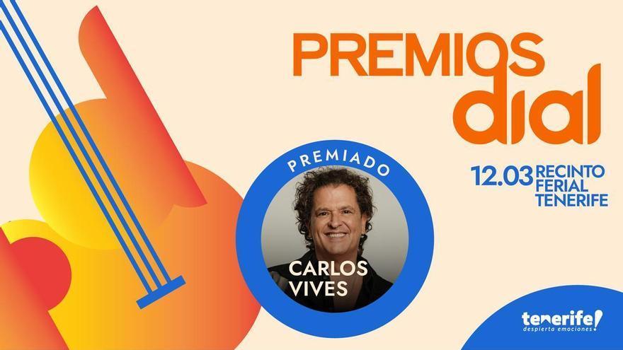 Carlos Vives se suma a la lista de ganadores de los Premios Dial Tenerife 2026