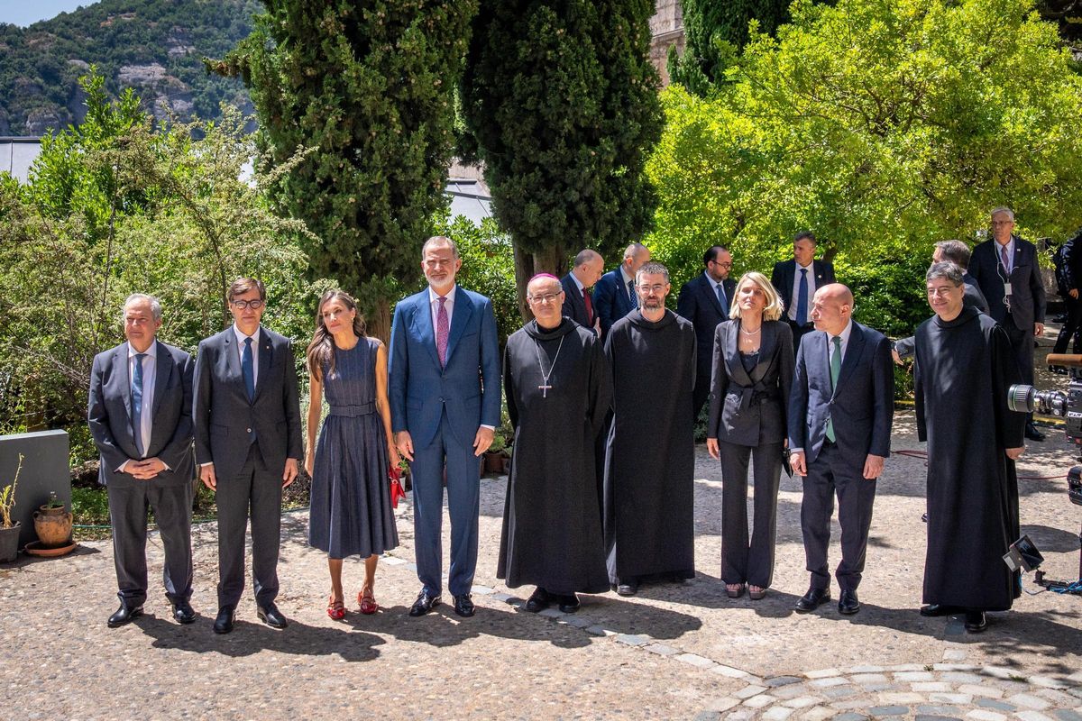 Los reyes Felipe y Letizia visitan Montserrat