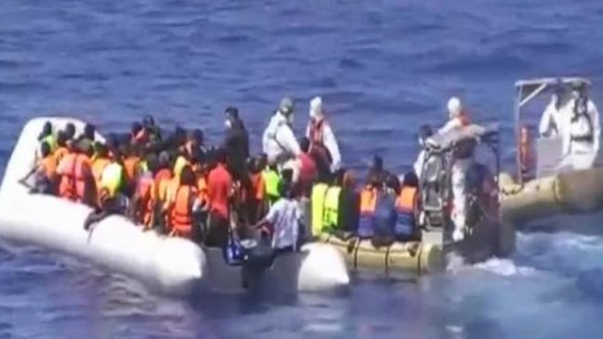 La Marina italiana rescata a 341 inmigrantes