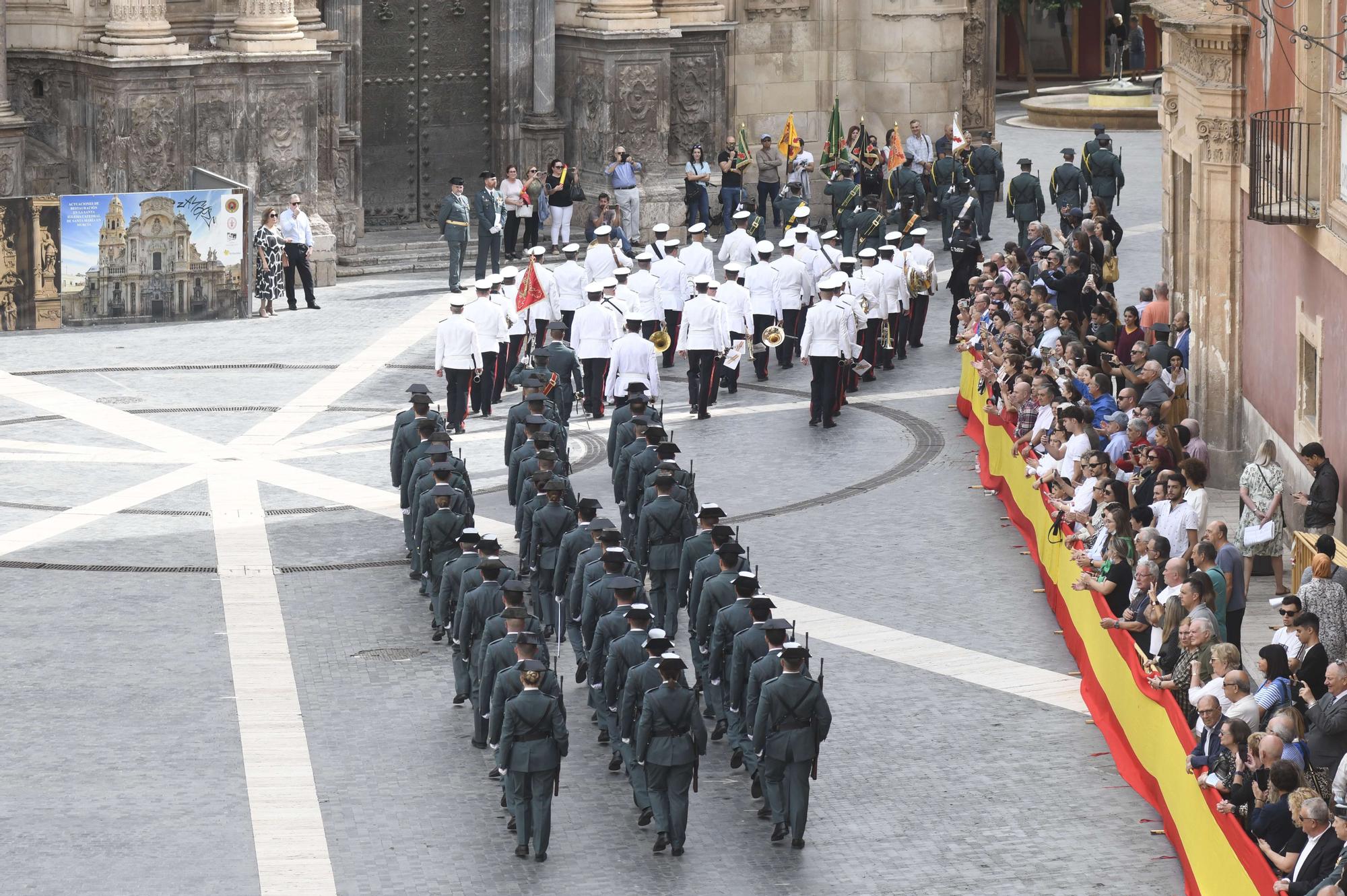 Acto institucional de la Guardia Civil en Murcia por el día de su Patrona