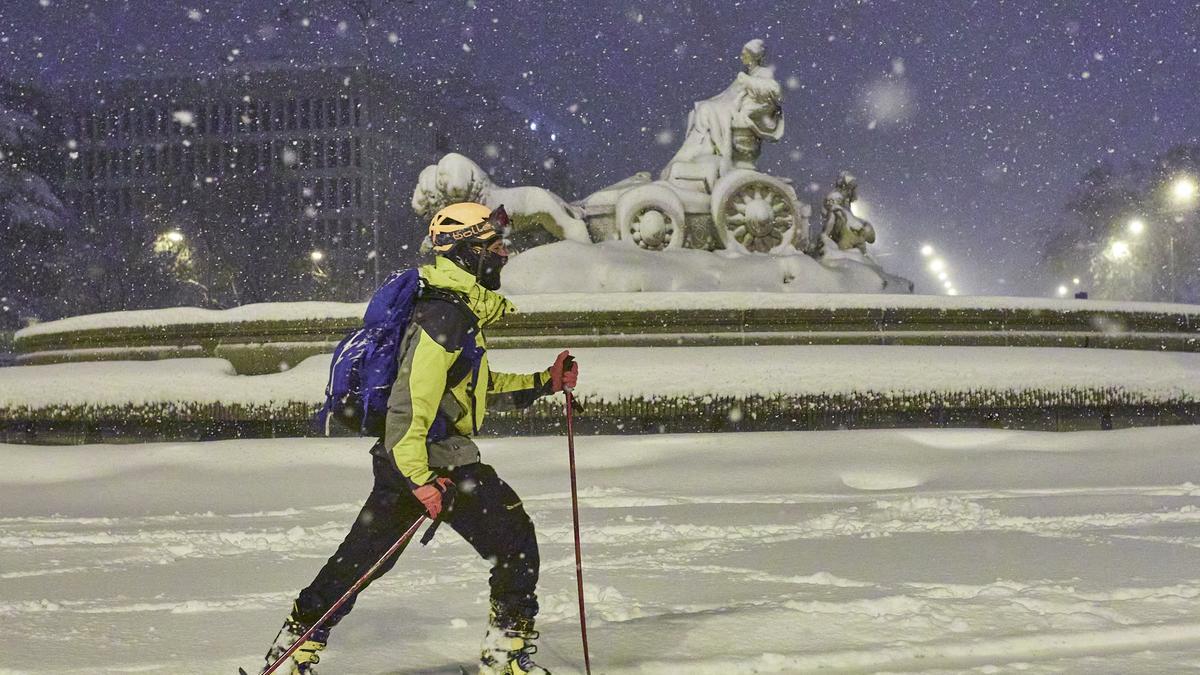 La nevada que dejó Filomena en Madrid